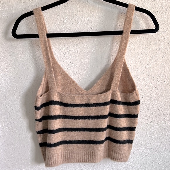 ZARA STRIPED KNIT TOP - Picture 6 of 7